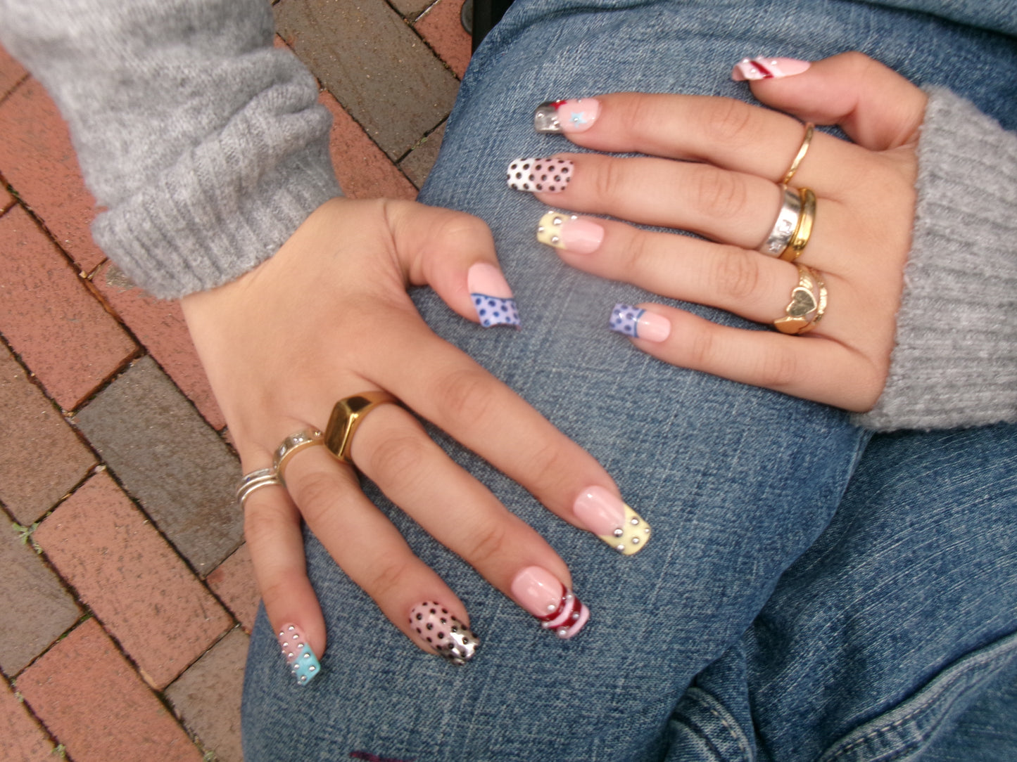 Custom Press On Nail Set- Detailed