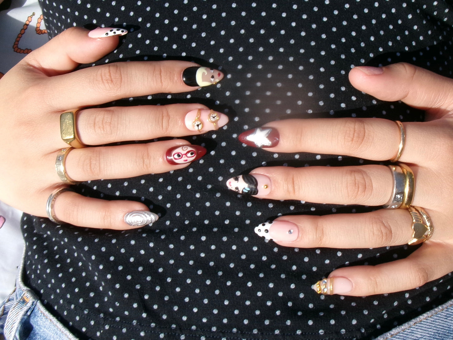 Custom Press On Nail Set- Detailed