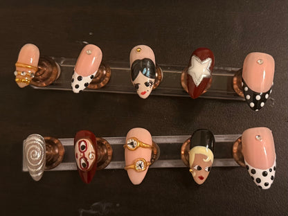 Custom Press On Nail Set- Detailed