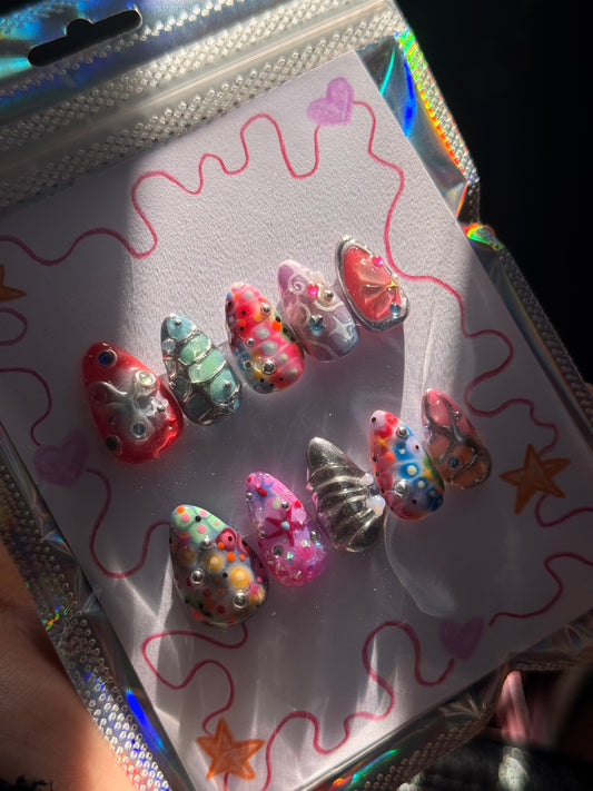 Custom Press On Nail Set- Extremely Detailed