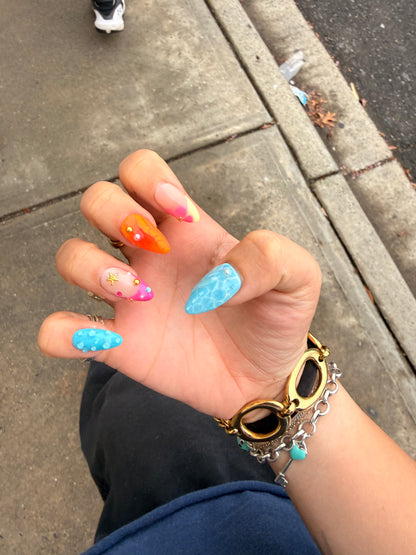 Custom Press On Nail Set- Detailed