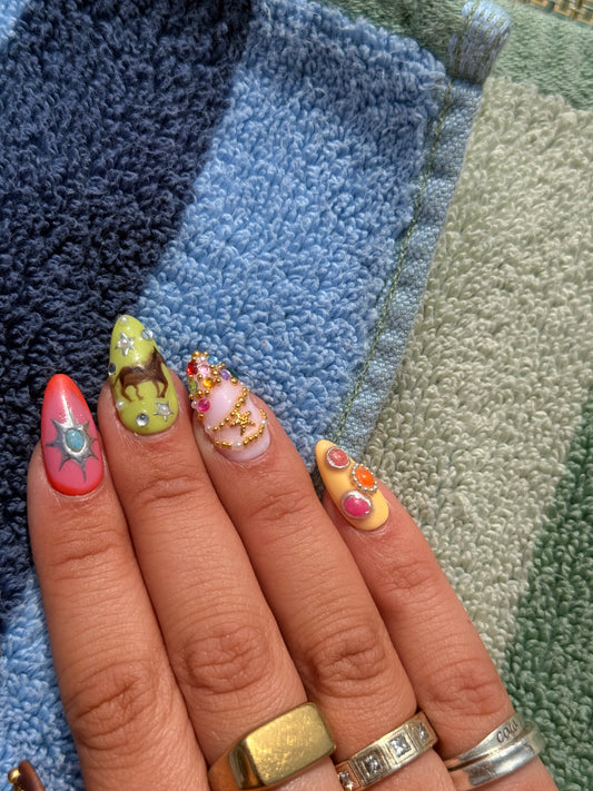 Custom Press On Nail Set- Extremely Detailed